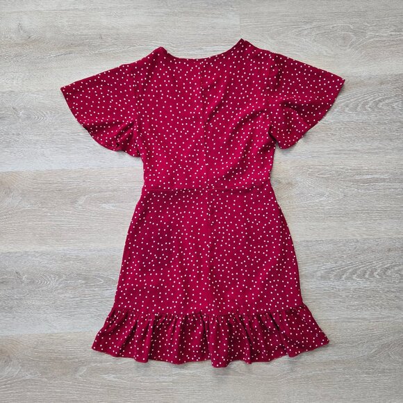 Relipop Summer Women Short Sleeve V Neck Wrap Dress Small Polka Dot Size Small - Picture 10 of 17